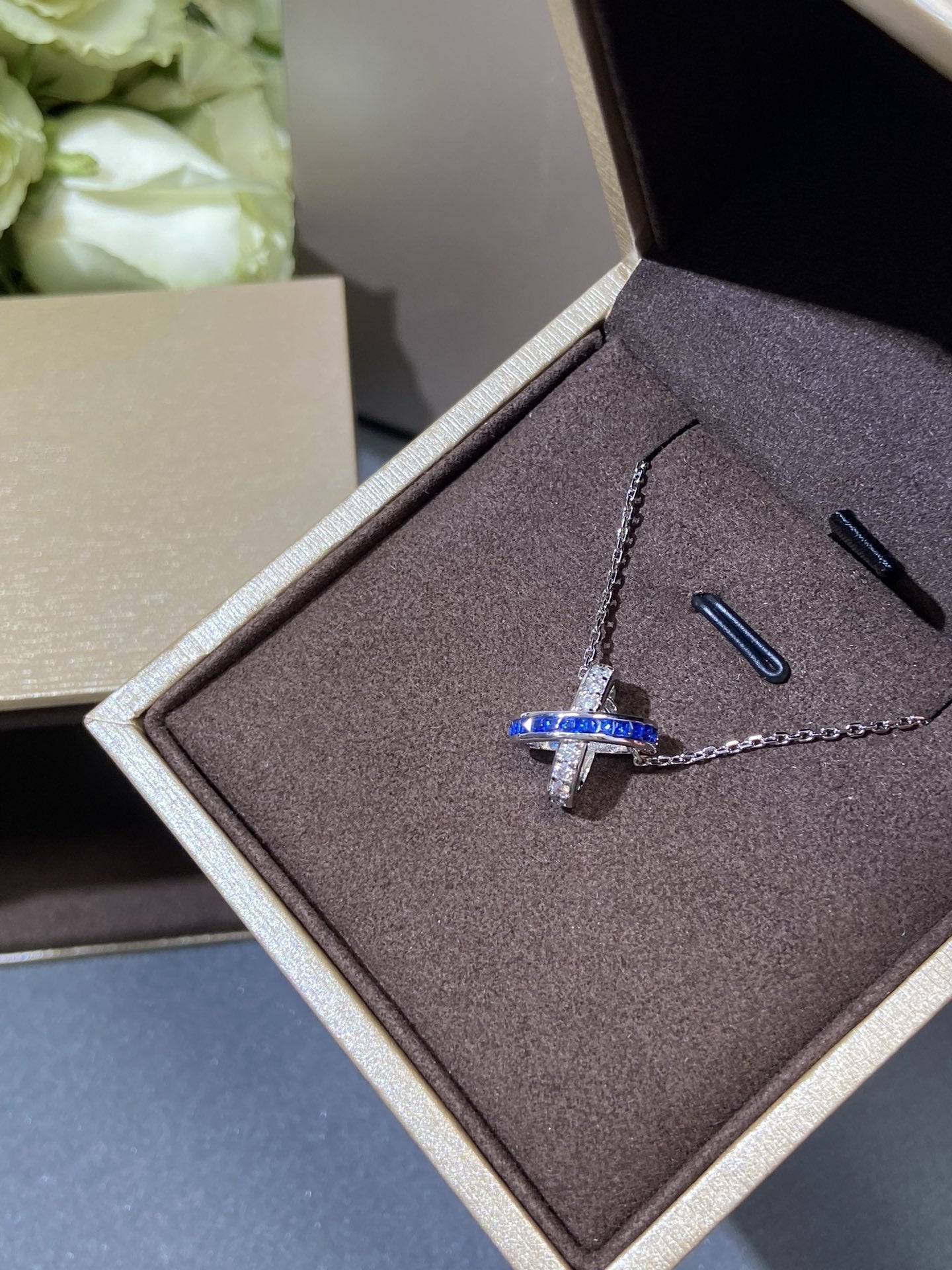 [Avelora]LIENS DIAMOND SILVER NECKLACE