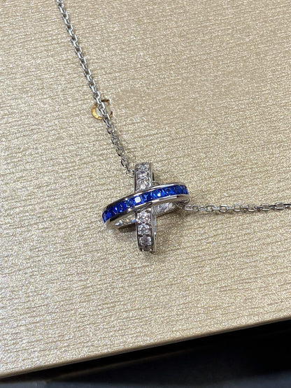 [Avelora]LIENS DIAMOND SILVER NECKLACE