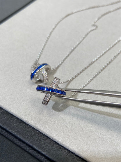 [Avelora]LIENS DIAMOND SILVER NECKLACE