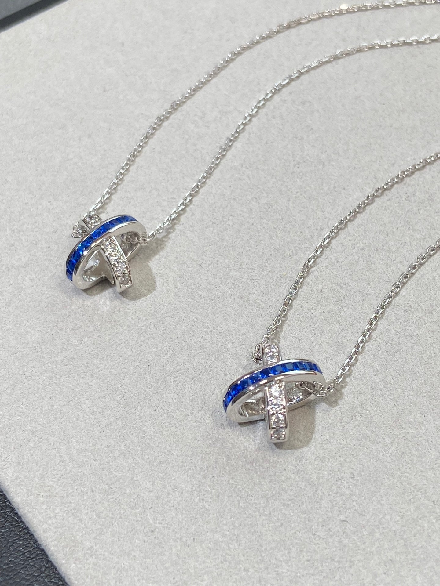 [Avelora]LIENS DIAMOND SILVER NECKLACE