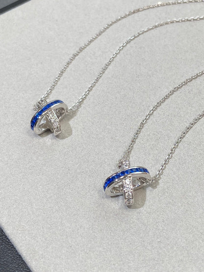 [Avelora]LIENS DIAMOND SILVER NECKLACE