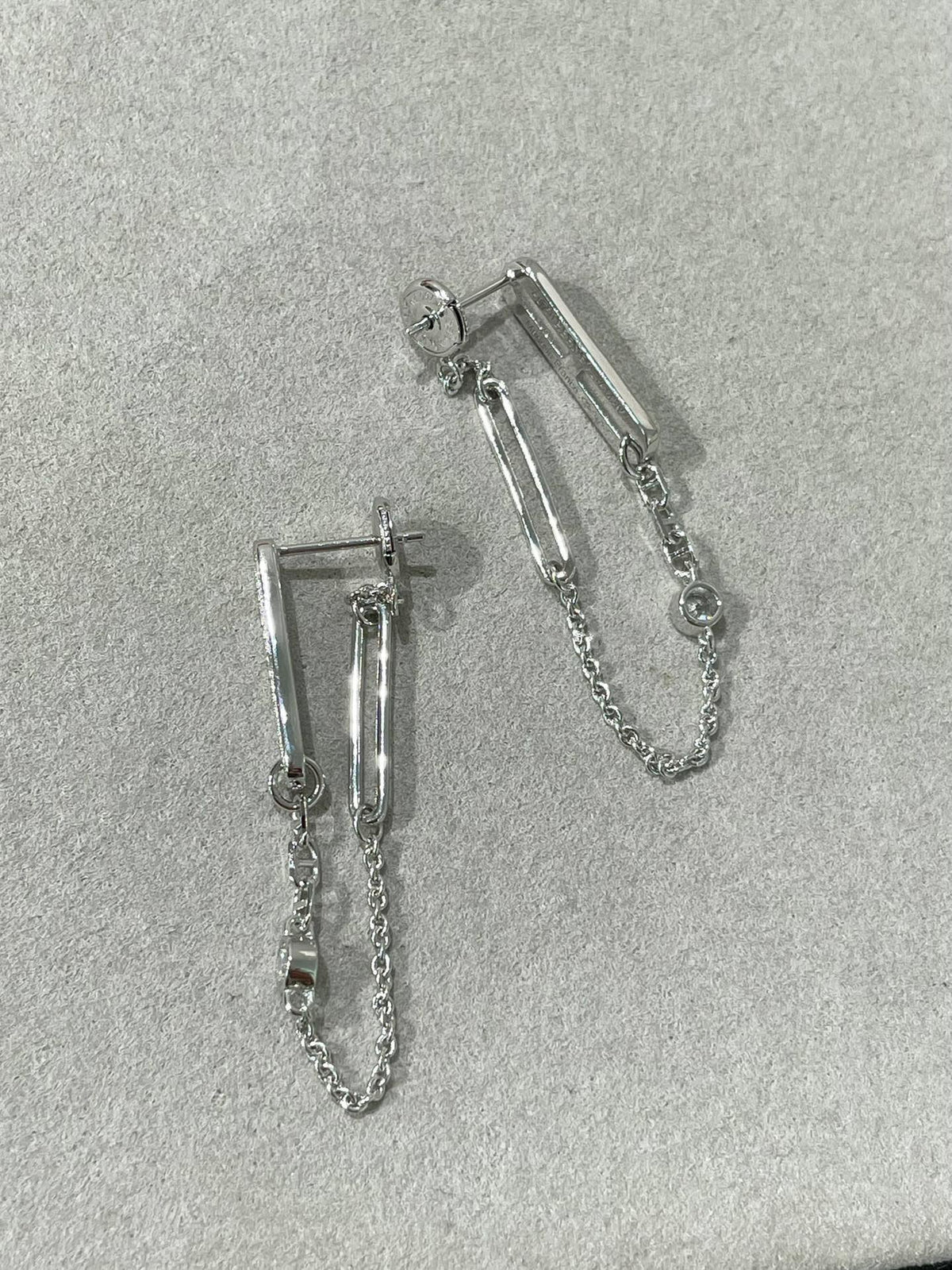 [Avelora Jewelry ]CHAINE CHAOS DIAMOND DROP EARRINGS