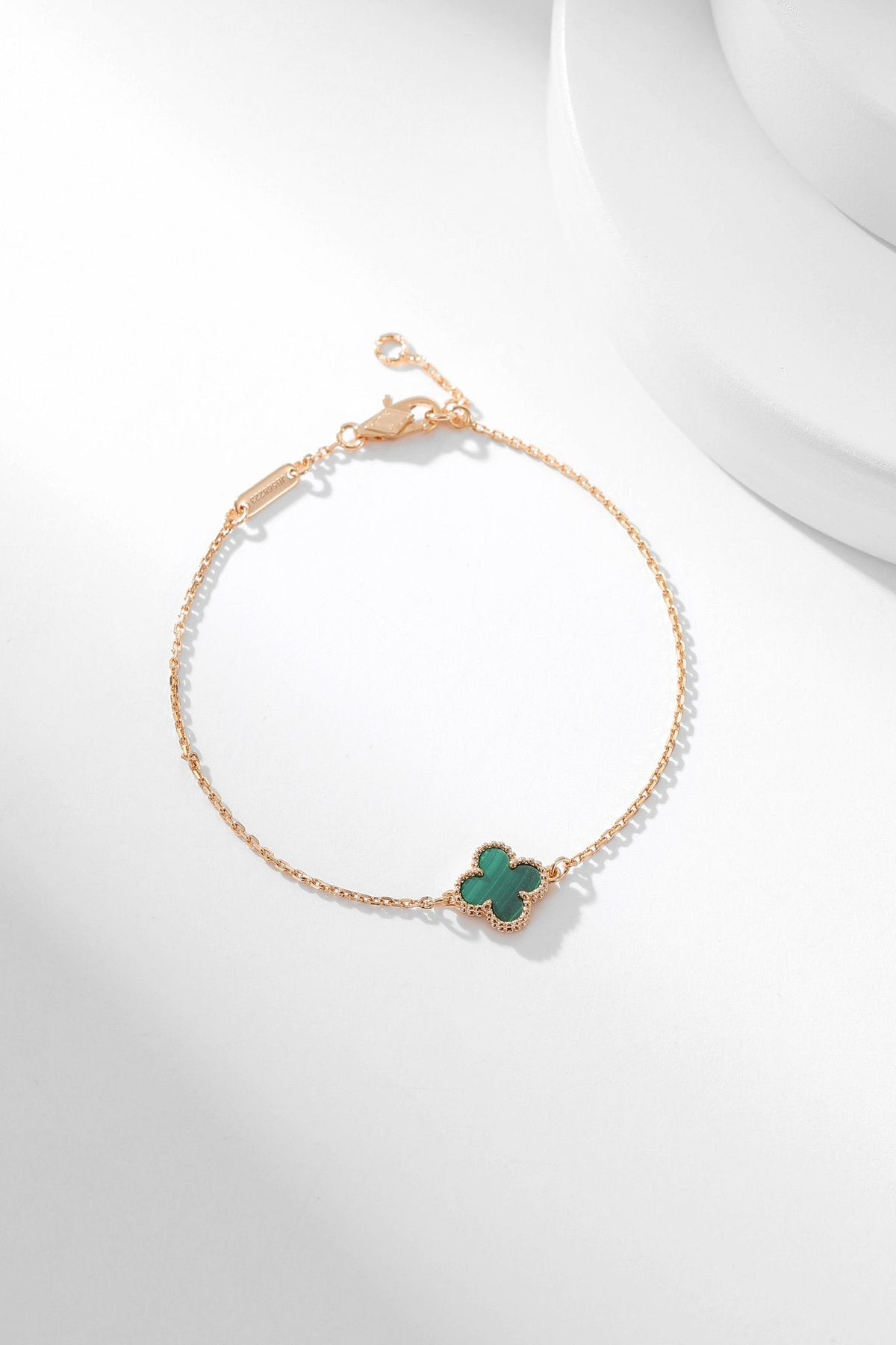 [Avelora Jewelry ]CLOVER BRACELET MALACHITE 1 MOTIF