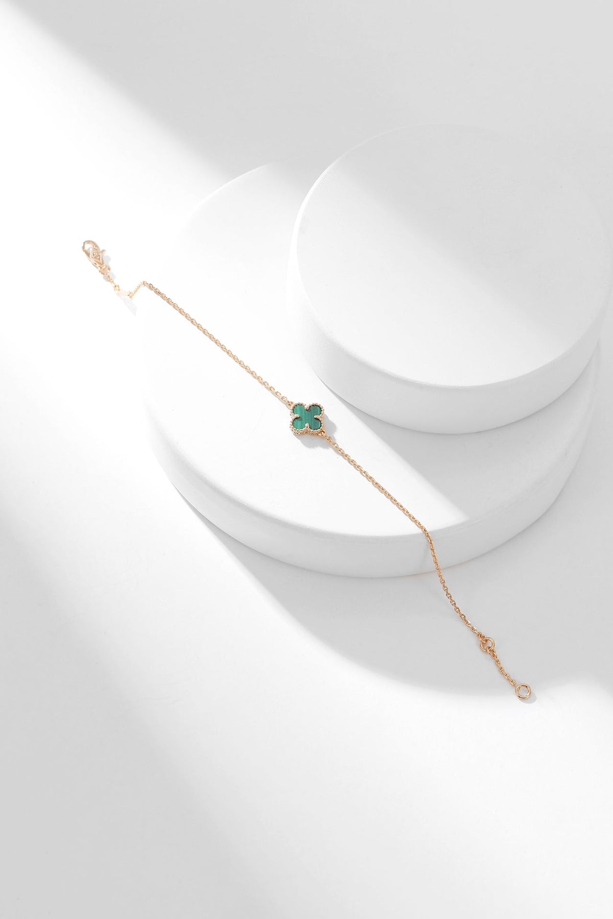 [Avelora Jewelry ]CLOVER BRACELET MALACHITE 1 MOTIF