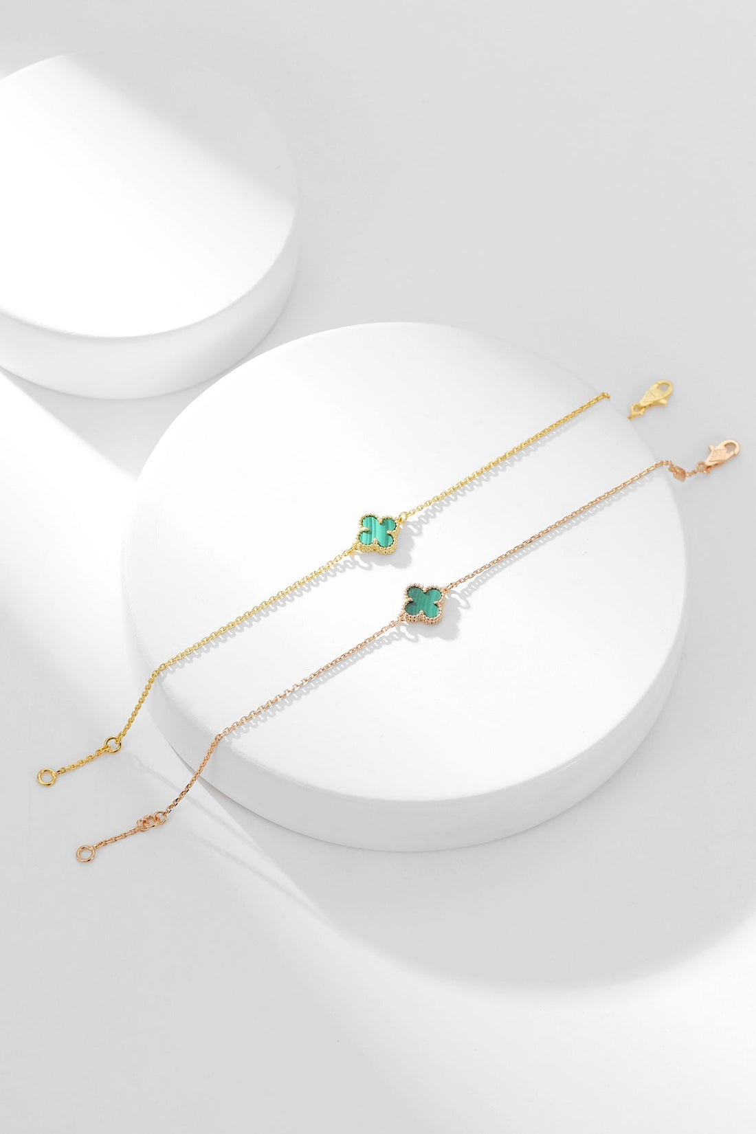 [Avelora Jewelry ]CLOVER BRACELET MALACHITE 1 MOTIF
