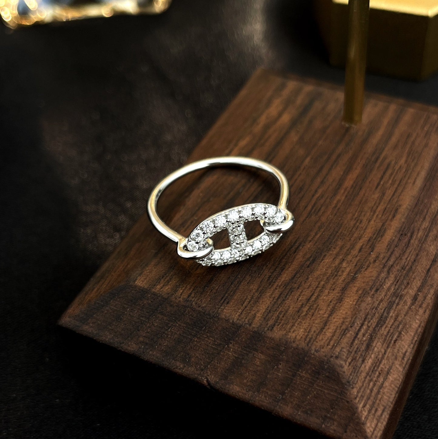[Avelora]RONDE SMALL SILVER DIAMOND RING