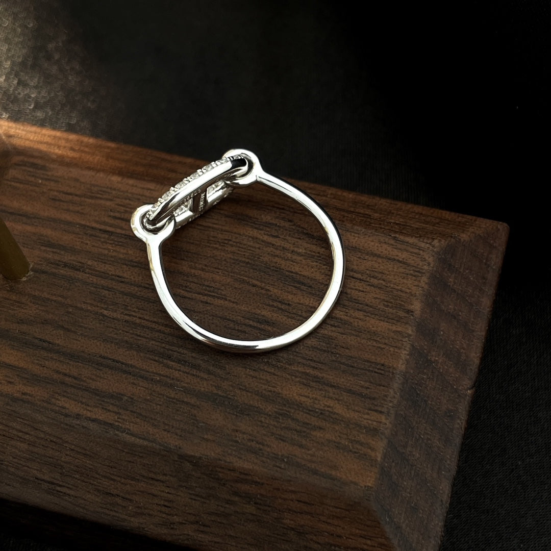 [Avelora]RONDE SMALL SILVER DIAMOND RING