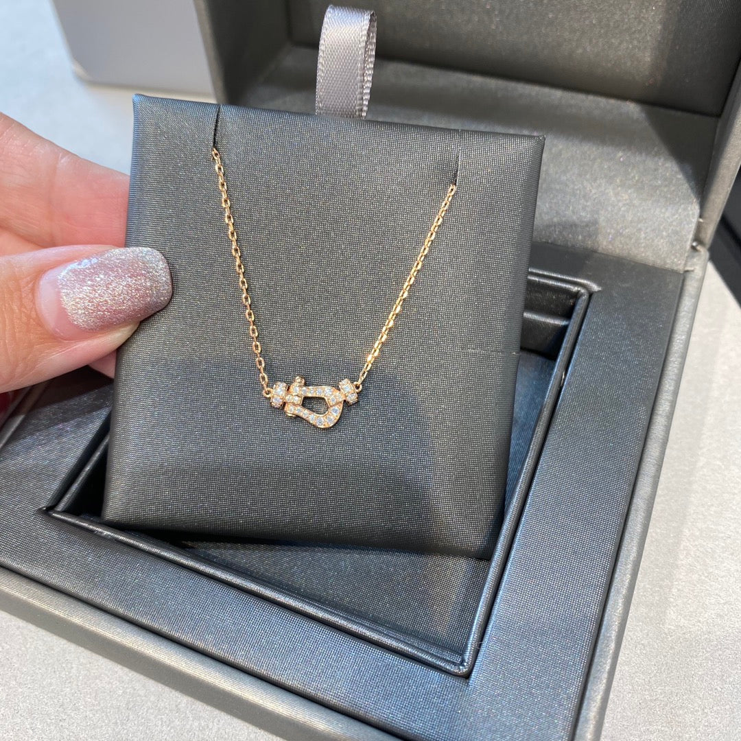 [Avelora Jewelry ]FORCE 10 DIAMOND PINK GOLD NECKLACE MINI MODEL