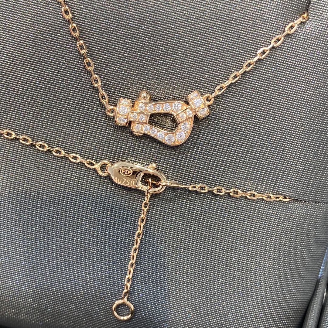 [Avelora Jewelry ]FORCE 10 DIAMOND PINK GOLD NECKLACE MINI MODEL