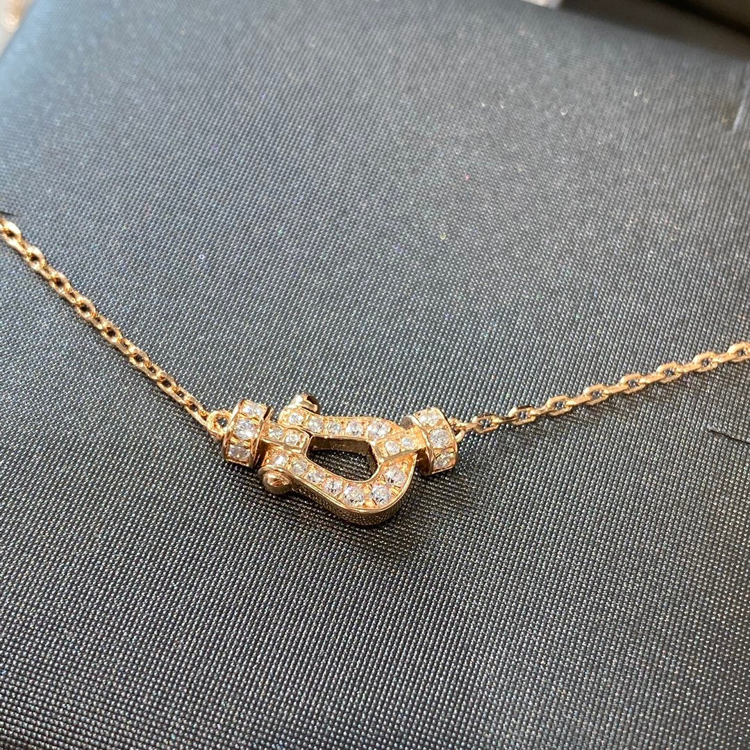 [Avelora Jewelry ]FORCE 10 DIAMOND PINK GOLD NECKLACE MINI MODEL