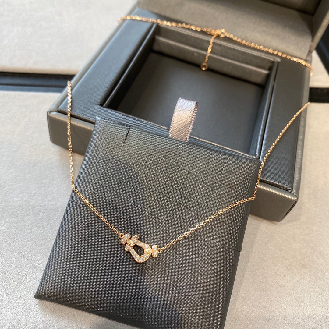[Avelora Jewelry ]FORCE 10 DIAMOND PINK GOLD NECKLACE MINI MODEL