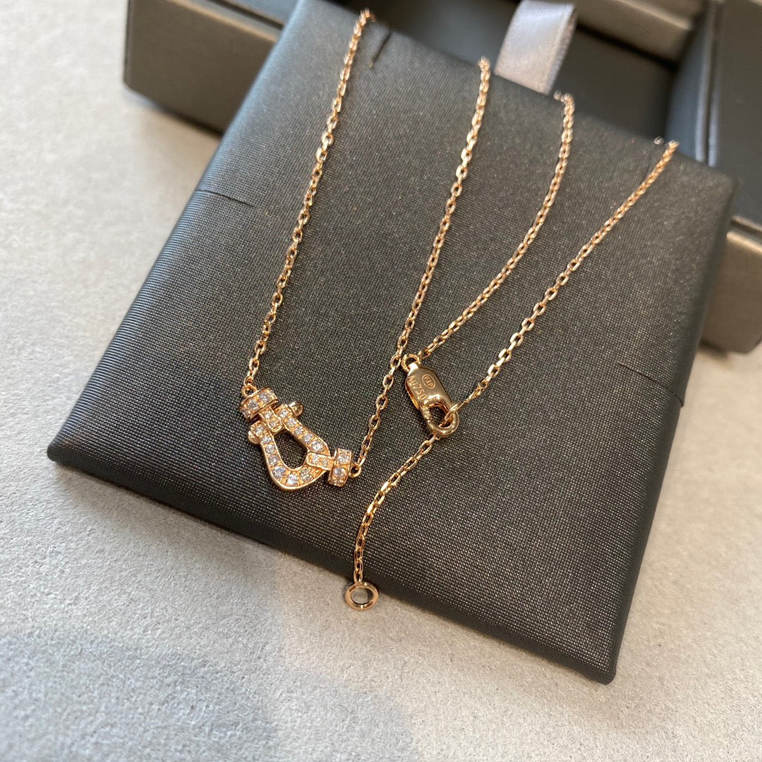 [Avelora Jewelry ]FORCE 10 DIAMOND PINK GOLD NECKLACE MINI MODEL