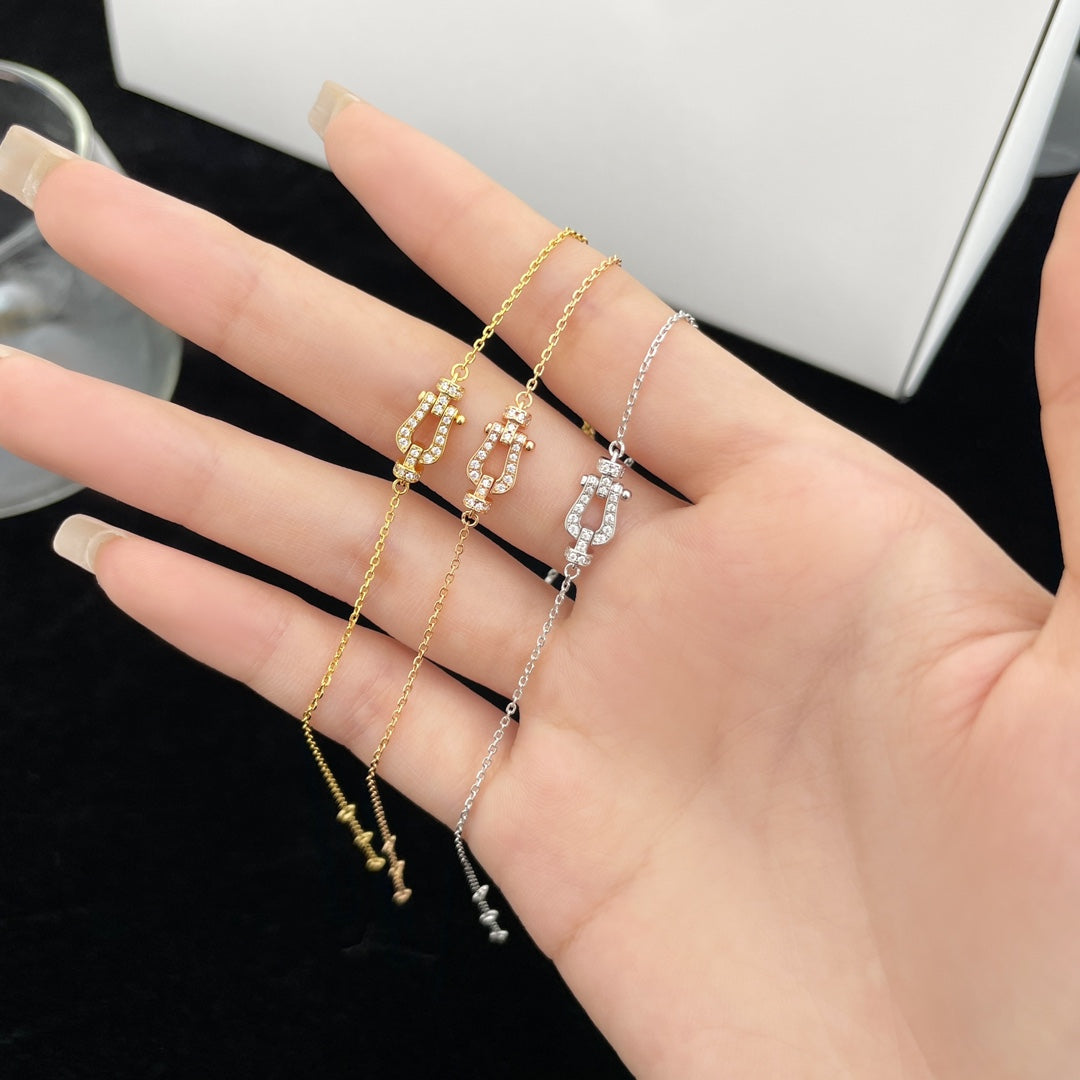 [Avelora Jewelry ]FORCE 10 FULL DIAMOND BUCKLE CHAIN LINK MINI MODEL