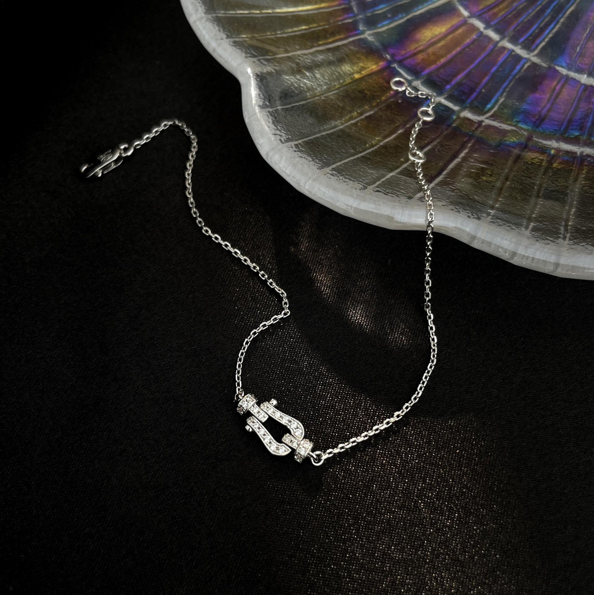 [Avelora Jewelry ]FORCE 10 FULL DIAMOND BUCKLE CHAIN LINK MINI MODEL