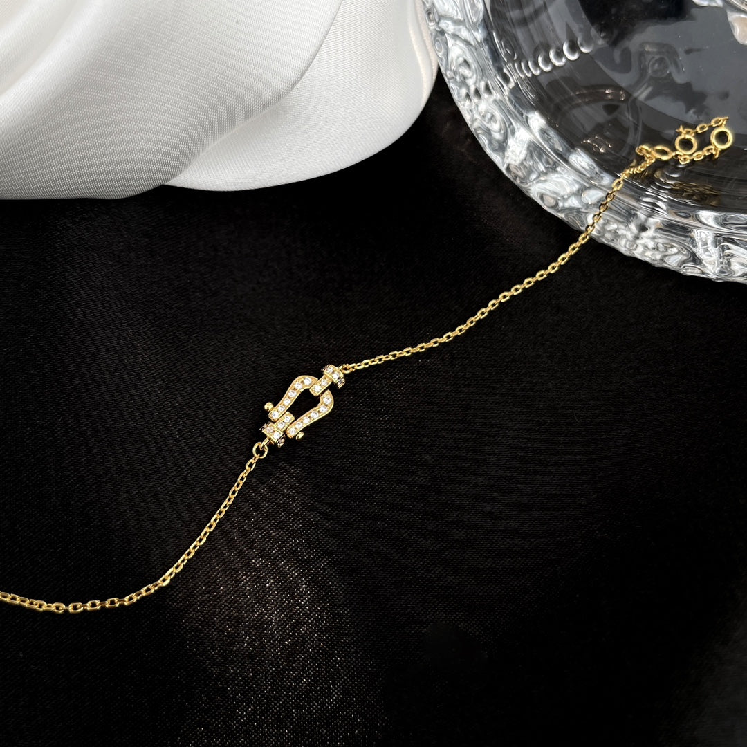 [Avelora Jewelry ]FORCE 10 FULL DIAMOND BUCKLE CHAIN LINK MINI MODEL