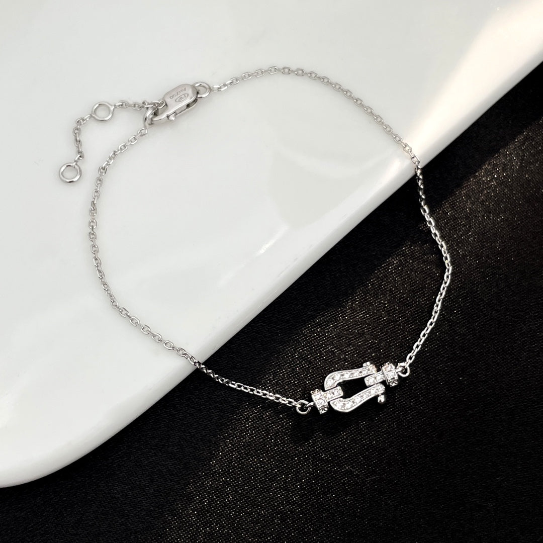 [Avelora Jewelry ]FORCE 10 FULL DIAMOND BUCKLE CHAIN LINK MINI MODEL