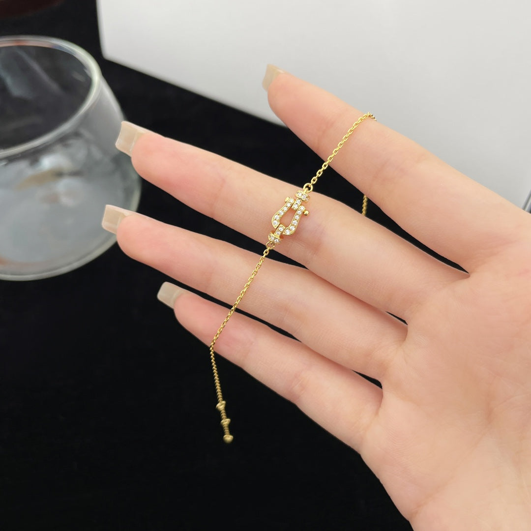 [Avelora Jewelry ]FORCE 10 FULL DIAMOND BUCKLE CHAIN LINK MINI MODEL