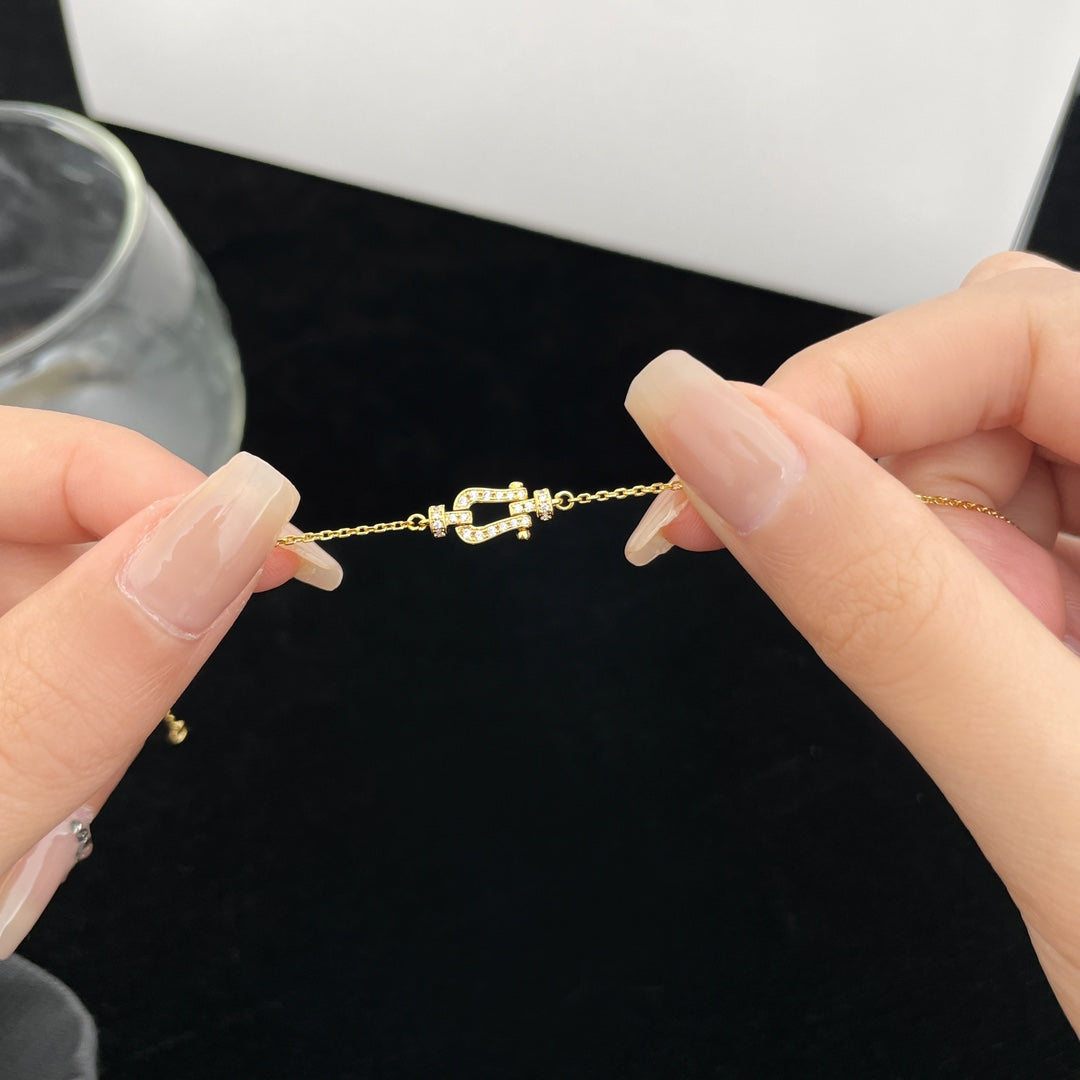 [Avelora Jewelry ]FORCE 10 FULL DIAMOND BUCKLE CHAIN LINK MINI MODEL