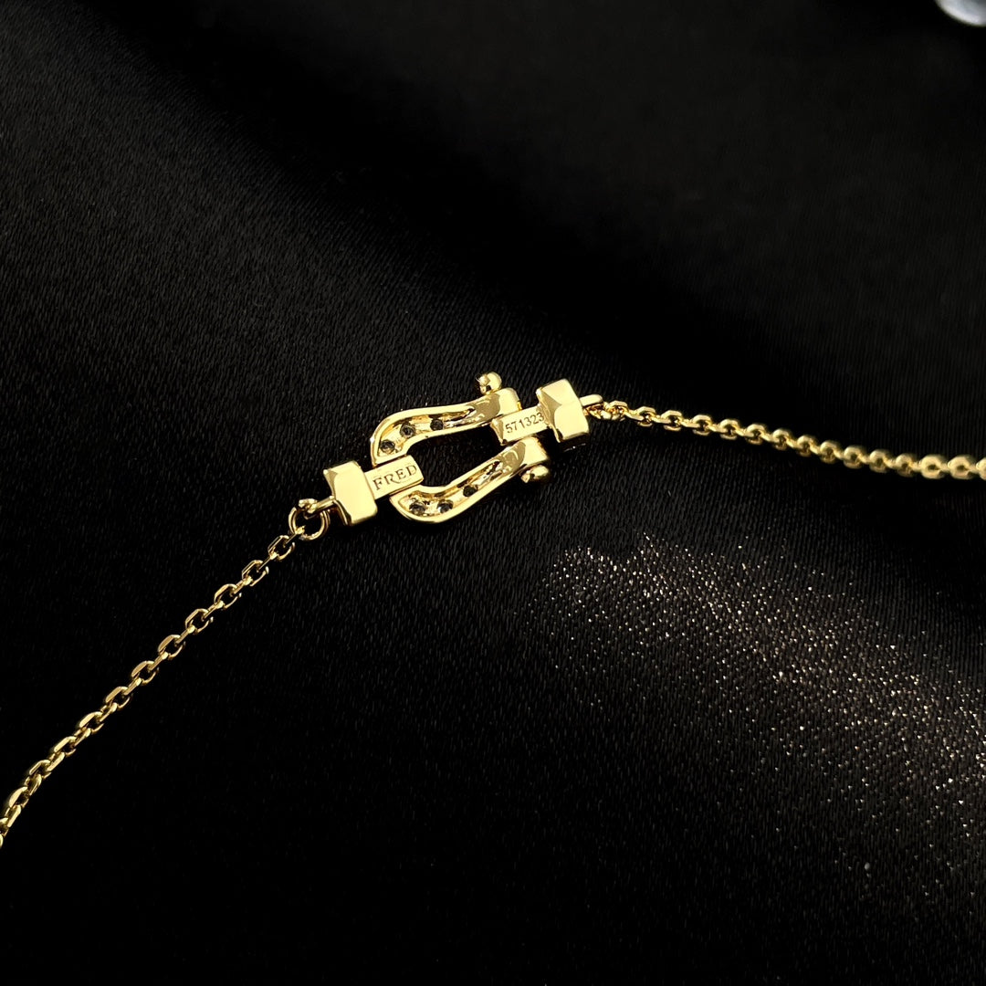[Avelora Jewelry ]FORCE 10 FULL DIAMOND BUCKLE CHAIN LINK MINI MODEL