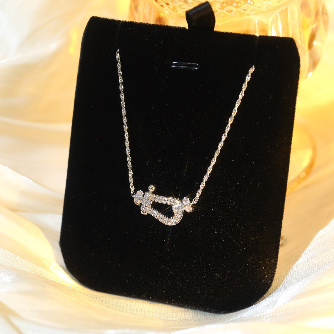 [Avelora Jewelry ]FORCE 10 DIAMOND SILVER NECKLACE MINI MODEL