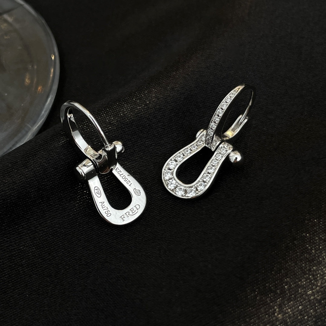 [Avelora Jewelry ]FORCE 10 FULL DIAMOND DROP EARRINGS MEDIUM MODEL