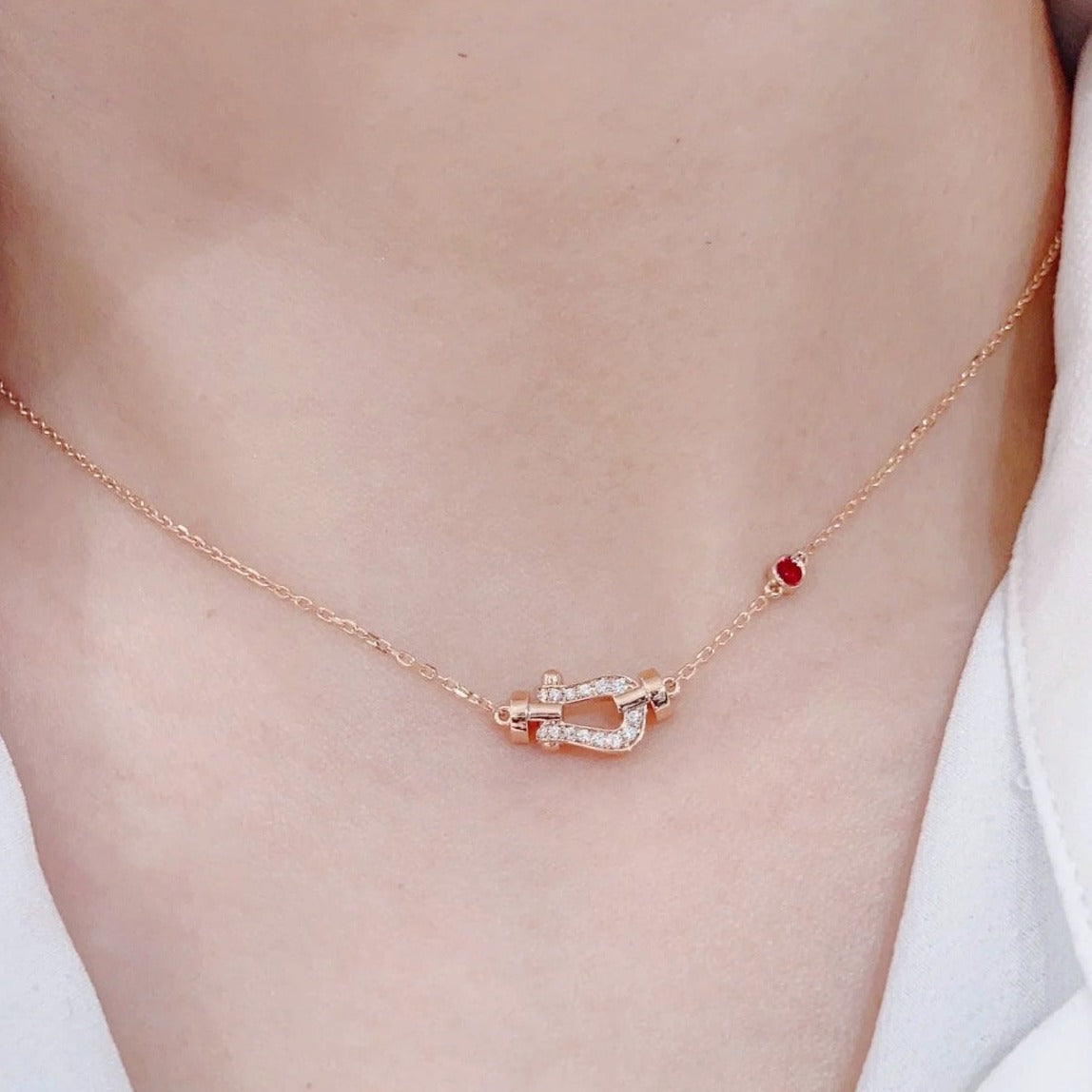 [Avelora Jewelry ]FORCE 10 DIAMOND PINK GOLD NECKLACE