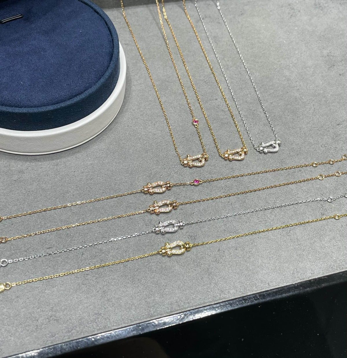 [Avelora Jewelry ]FORCE 10 DIAMOND PINK GOLD NECKLACE