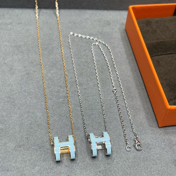 [Avelora Jewelry ]POP H SKY BLUE NECKLACE
