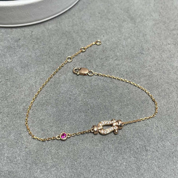 [Avelora Jewelry ]FORCE 10 DIAMOND CHAIN LINK PINK GOLD BRACELET