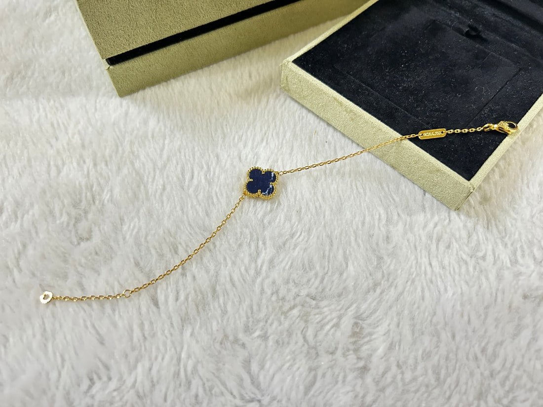 [Avelora Jewelry ]CLOVER 1 MOTIF PIETERSITE BRACELET