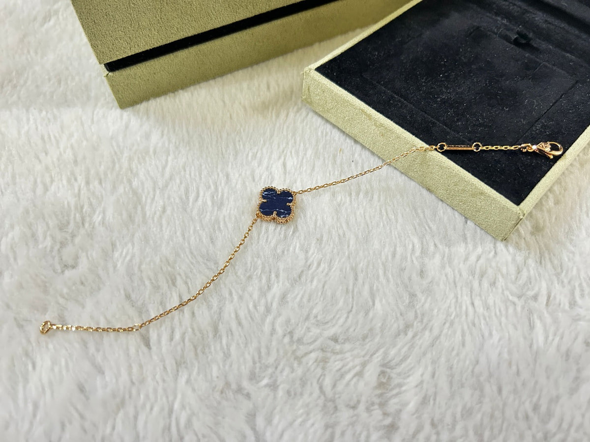 [Avelora Jewelry ]CLOVER 1 MOTIF PIETERSITE BRACELET