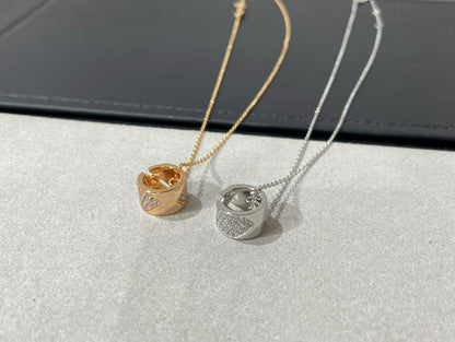 [Avelora]LIENS EVIDENCE DIAMOND PAVED NECKLACE