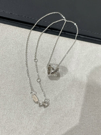 [Avelora]LIENS EVIDENCE DIAMOND PAVED NECKLACE