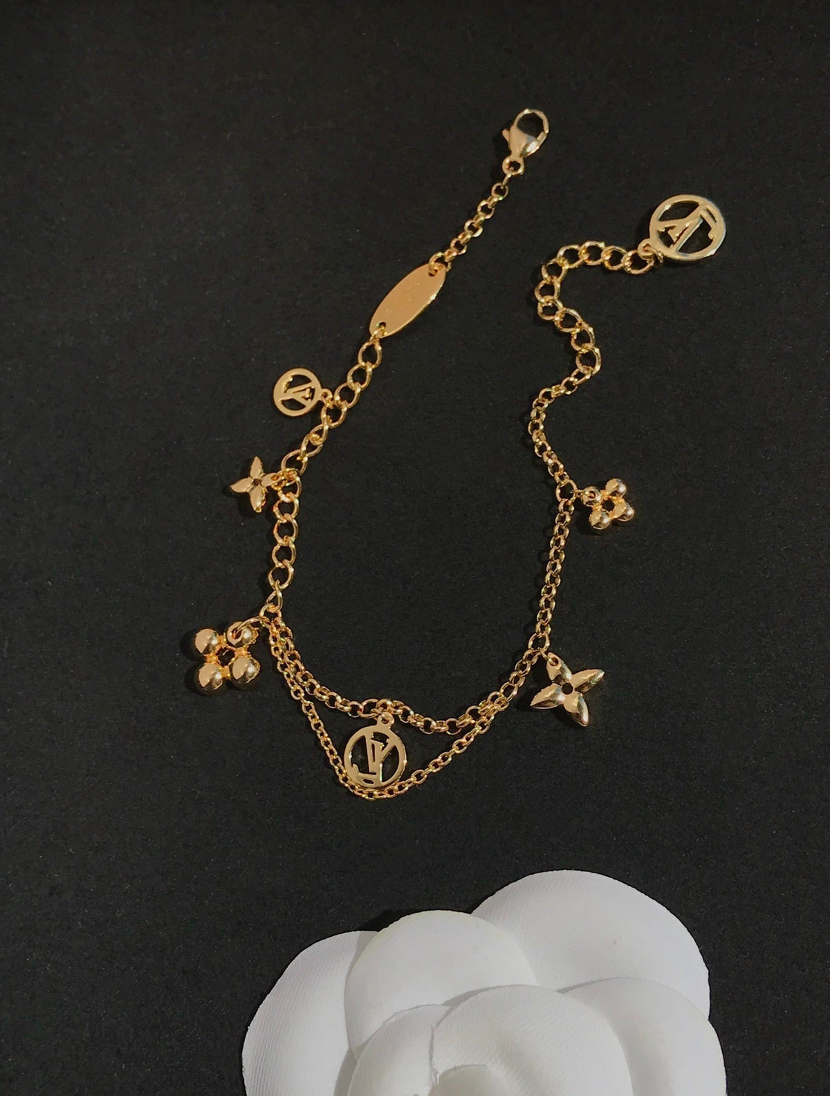[Avelora Jewelry ]BLOOMING PINK GOLD MOP BRACELET