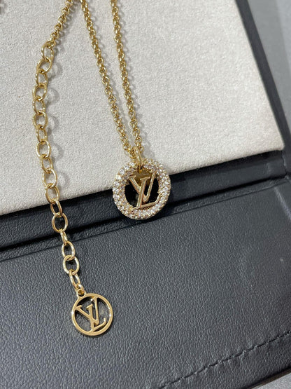 [Avelora]BY NIGHT DIAMOND PAVED NECKLACE