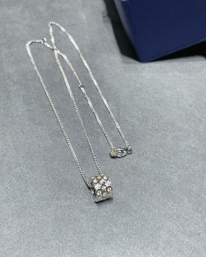 [Avelora]BEE LOVE DIAMOND PAVED 3 ROW NECKLACE