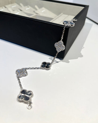 [Avelora]LUCKY CLOVER 5-MOTIF BRACELET - LASER COLLECTION