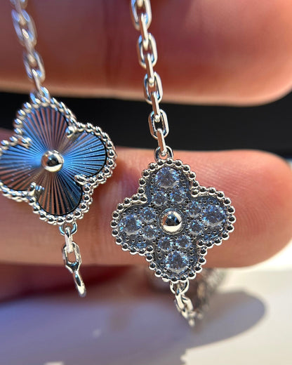 [Avelora]LUCKY CLOVER 5-MOTIF BRACELET - LASER COLLECTION