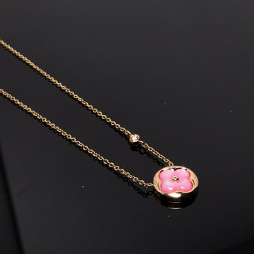 [Avelora Jewelry ]COLOR BLOSSOM PINK MOP SUN GOLD NECKLACE