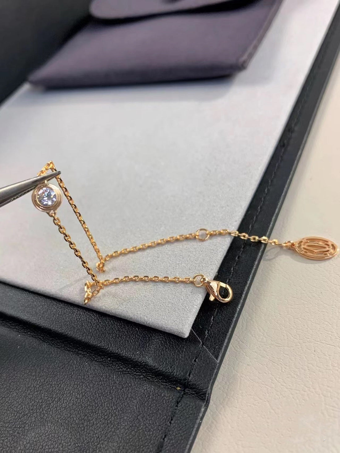 [Avelora Jewelry ]DAMOUR DIAMOND LINK BRACELET