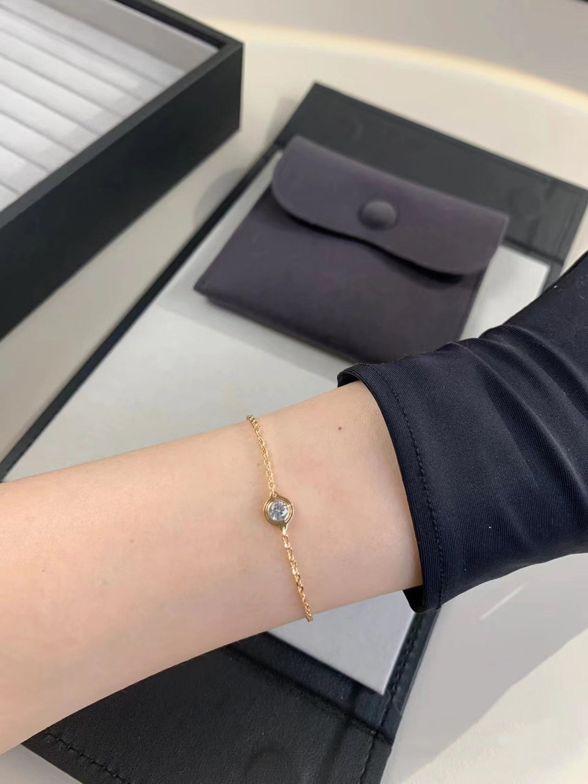 [Avelora Jewelry ]DAMOUR DIAMOND LINK BRACELET