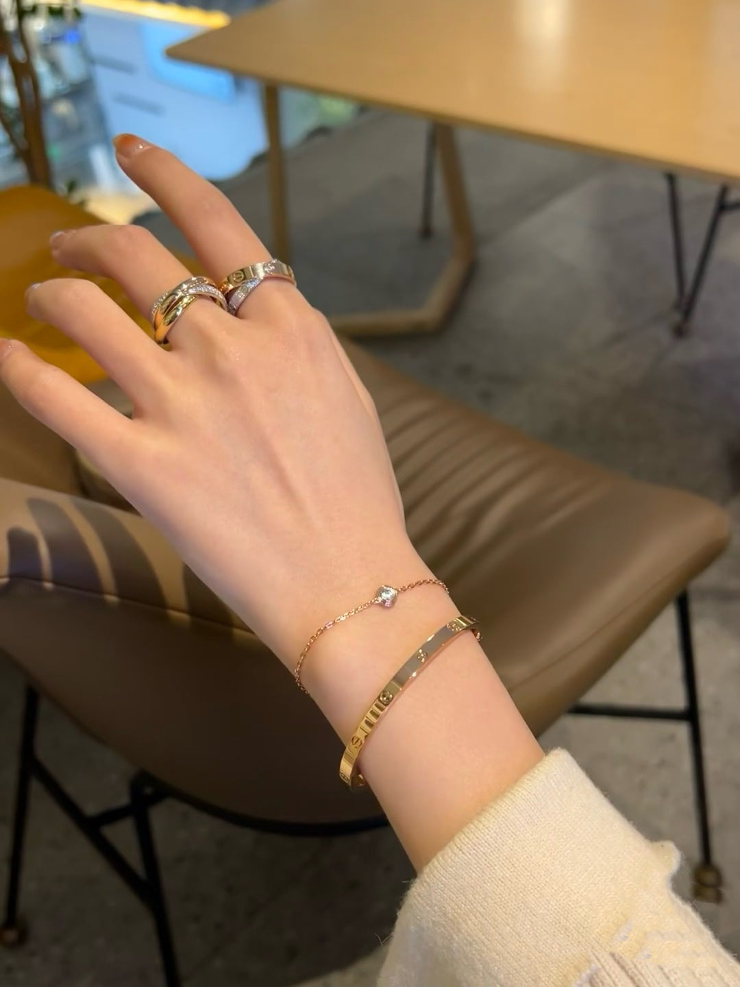 [Avelora Jewelry ]DAMOUR DIAMOND LINK BRACELET