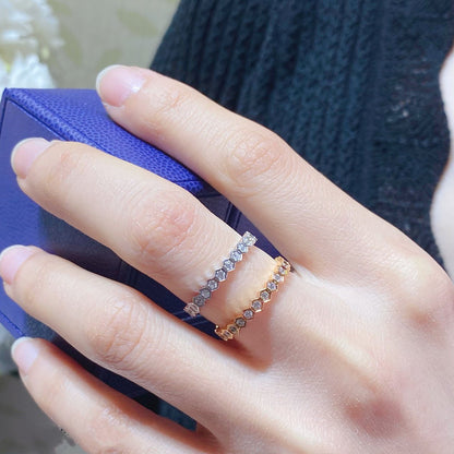 [Avelora]BEE LOVE DIAMOND PAVED SMALL RING