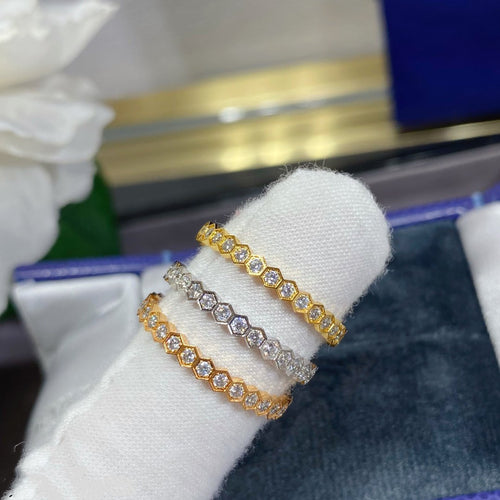[Avelora]BEE LOVE DIAMOND PAVED SMALL RING