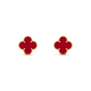 [Avelora Jewelry ]CLOVER MEDIUM 1 MOTIFS CARNELIAN  EARRINGS