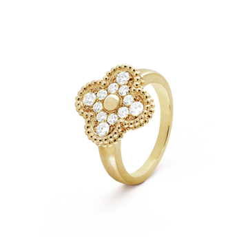[Avelora Jewelry ]CLOVER DIAMOND RING