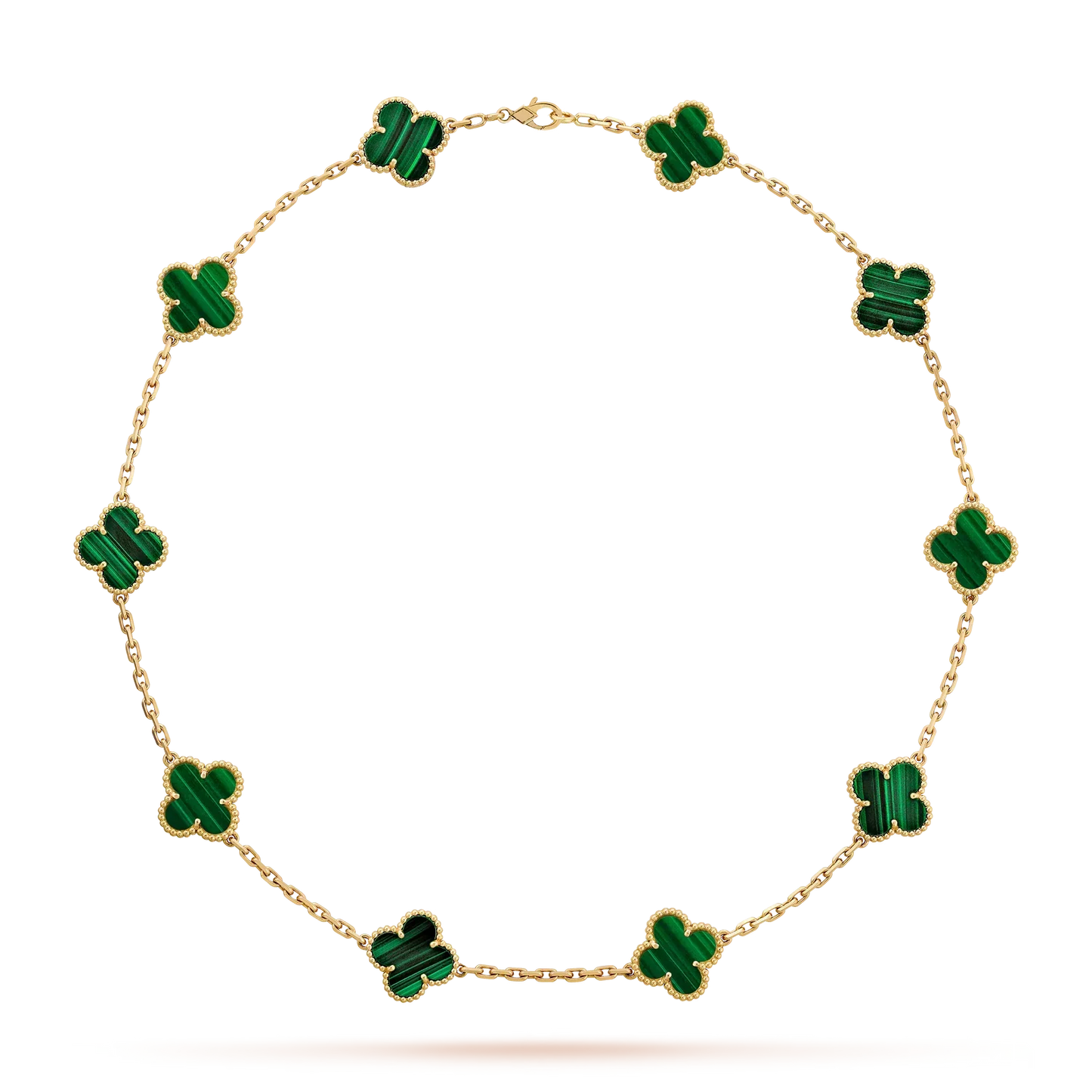 [Avelora]CLASSIC LUCKY 10-MOTIF CLOVER NECKLACE GOLD COLLECTION