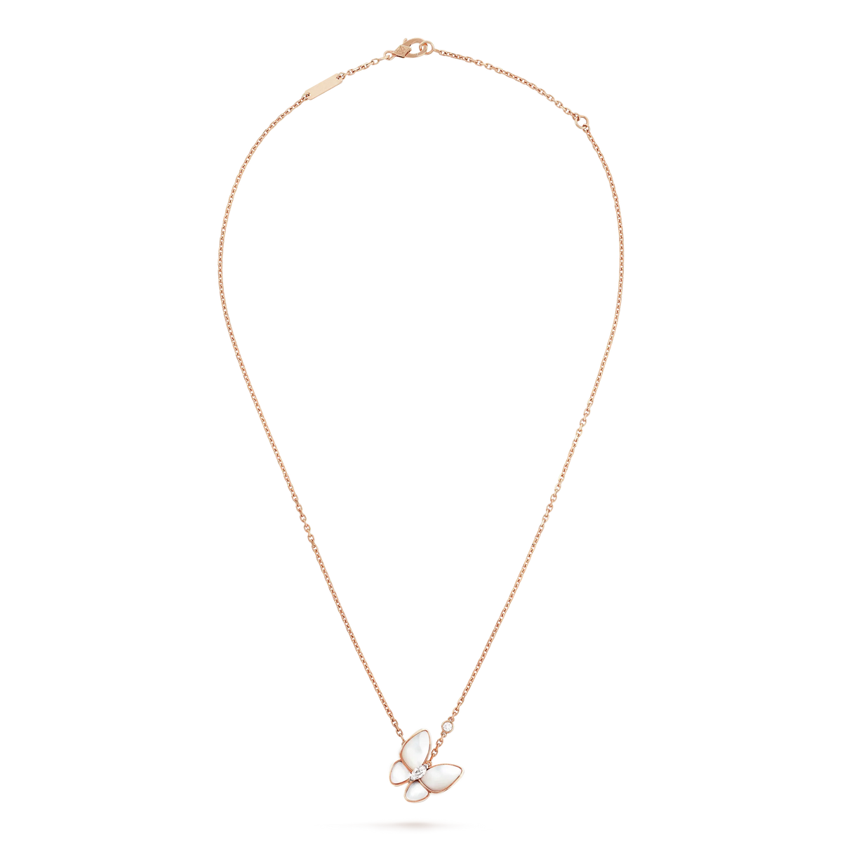 [Avelora Jewelry ]BUTTERFLY MOP DIAMOND NECKLACE