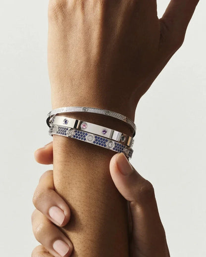 [Avelora]CLASSIC 6.1MM LOVE BRACELET 10-DIAMOND FULL PAVÉ