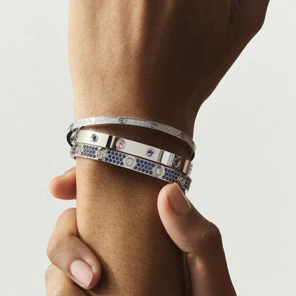 [Avelora]CLASSIC 6.1MM LOVE BRACELET 10-DIAMOND MULTICOLOR